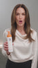 Product film: presenter introduces GK Hair Styling Mousse, works it into damp roots and blow-dries for volume and body