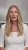 Product film: presenter introduces the purple GK Hair Leave-In Bombshell Cream and combs it through blonde lengths